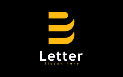 Szablon projektu ikony logo litery B, kreatywny symbol logo B 8