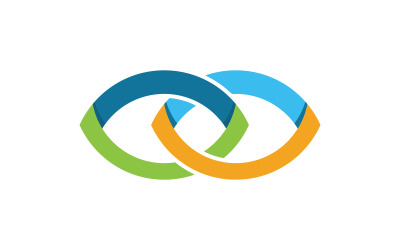 Health Eye Care vector Logo design illustration v.3