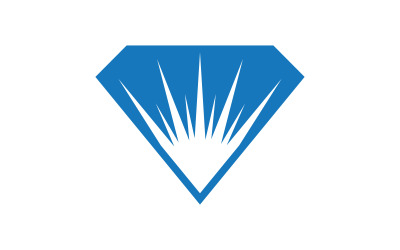 Ilustración vectorial del logotipo del icono de diamante de lujo v.27