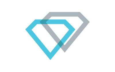 Lüks Elmas simgesi Logo vektör çizimi v.30