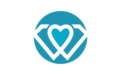 Luxus-Diamant-Symbol-Logo, Vektorillustration v.20