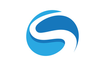 Nehir vektör simgesi Logo illüstrasyon tasarım şablonu v.13