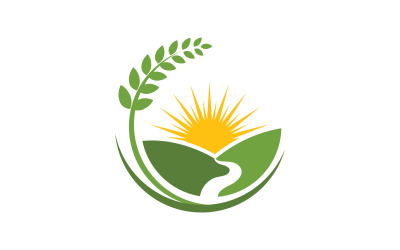 Nehir vektör simgesi Logo illüstrasyon tasarım şablonu v.3