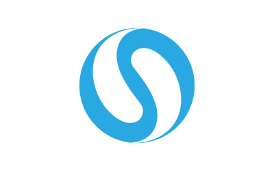 Nehir vektör simgesi Logo illüstrasyon tasarım şablonu v.6