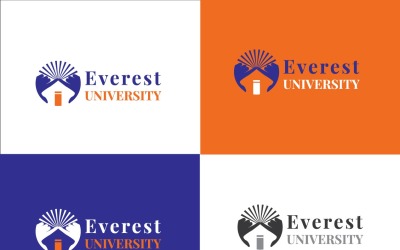 Plantilla de diseño del logotipo de la Universidad Everest