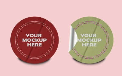 Sticker Mockup Template Design -62