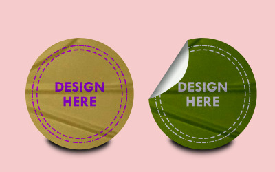 Sticker Mockup Template Design -65