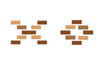 Brick wall icon vector illustration design v.7