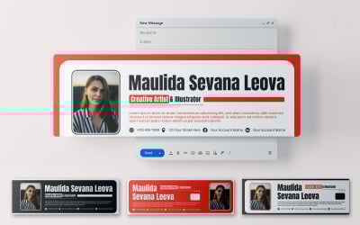 Modello di intestazione e-mail moderno 657