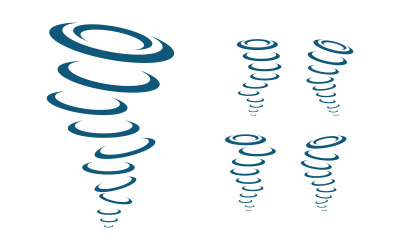 Wind Tornado symbol vector Logo illustration v.4