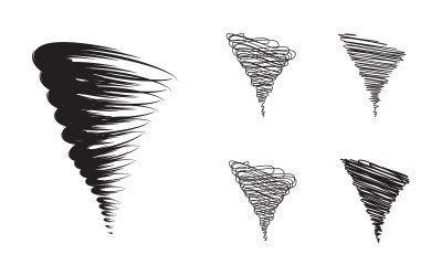 Wind Tornado symbol vector Logo ilustrace v.2