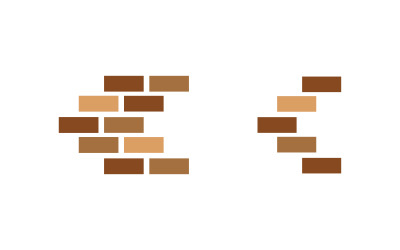 Ziegelwand-Symbol, Vektor-Illustration, Design, v.4