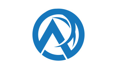 A Letter Concept Logo İş Tasarım Şablonu v.3