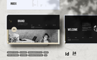 Szablon strategii marki (InDesign)