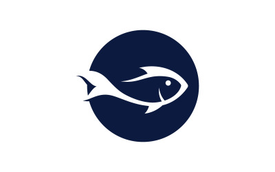Diseño de icono de logotipo de pez vector 12