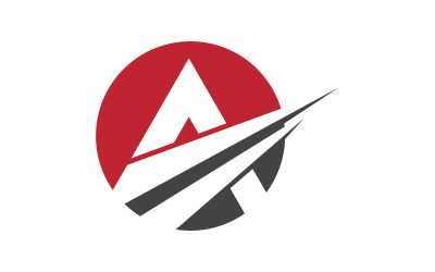 Ein Brief Konzept Logo Business Design Vorlage v.9