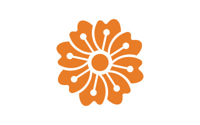 Schönheit Blütenblätter Vektor-Symbol Design-Vorlage Illustration v.11