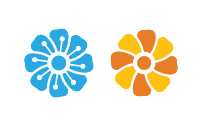 Schönheit Blütenblätter Vektor-Symbol Design-Vorlage Illustration v.13