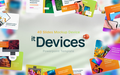 Szablon makiety urządzenia it PowerPoint