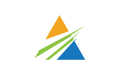 A Letter Concept Logo İş Tasarım Şablonu v.19