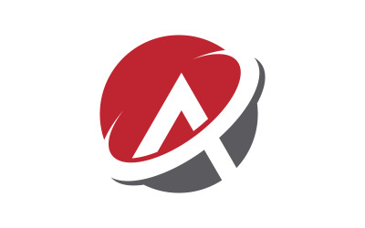 A Letter Concept Logo İş Tasarım Şablonu v.21