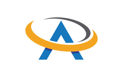 A Letter Concept Logo İş Tasarım Şablonu v.23
