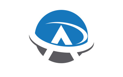 A Letter Concept Logo İş Tasarım Şablonu v.8