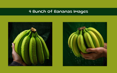 Bunch of Bananas Images AI-bild