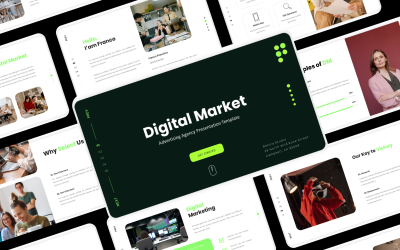 Digitaler Markt - PowerPoint-Präsentationsvorlagen