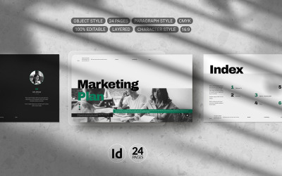 Marketing Plan Template | InDesign