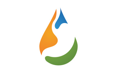 Plantilla de logotipo de icono de atención médica de estómago v.6
