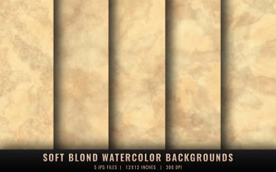 Soft Blond Watercolor Backgrounds