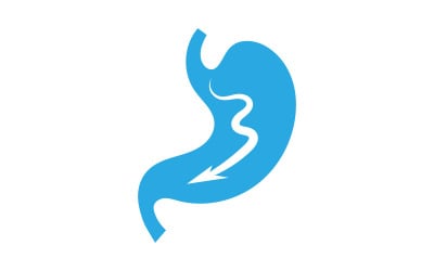 Stomach Medical Health care icon Logo designs Template v.10
