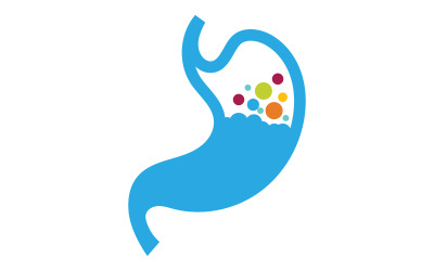Stomach Medical Health care icon Logo designs Template v.14