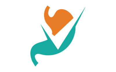 Stomach Medical Health care icon Logo designs Template v.16