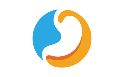 Stomach Medical Health care icon Logo designs Template v.7