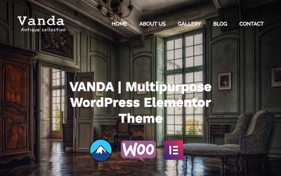 Vanda - Antik och vintage samling Multipurpose WordPress Elementor Theme