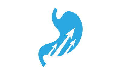 Żołądek Medyczny Opieka zdrowotna ikona Logo projekt Szablon v.12