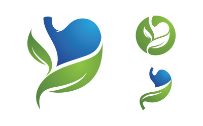 Żołądek Medyczny Opieka zdrowotna ikona Logo projekt Szablon v.18