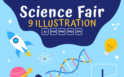 9 Laboratory Science Fair Illustration