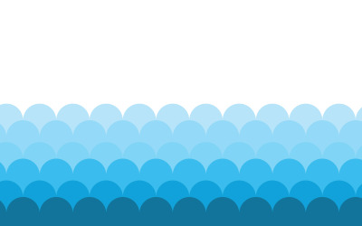 Modello di sfondo per illustrazione onda d&amp;#39;acqua v.13