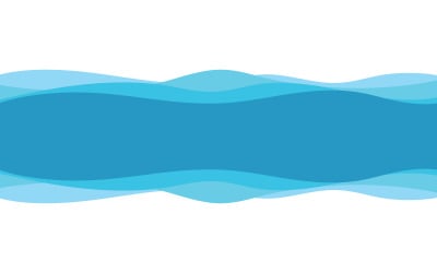 Water Wave Illustration Background Template v.18