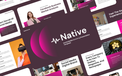 Native - Presentation för marknadsföring av sociala medier