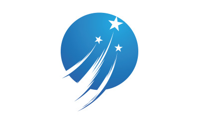 Blast Star-Symbol-Vorlage, Vektorillustration, Logo-Design v.1