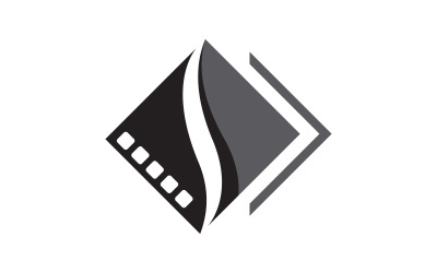 Film cinema icona vettore Logo design illustrazione v.20