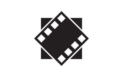 Film cinema icona vettore Logo design illustrazione v.5