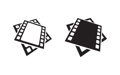 Film film bioscoop icoon vector Logo ontwerp illustratie v.15