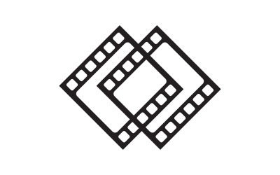 Film film kino ikona wektor Logo design ilustracja v.19