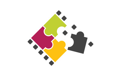 Film film kino ikona wektor Logo design ilustracja v.21