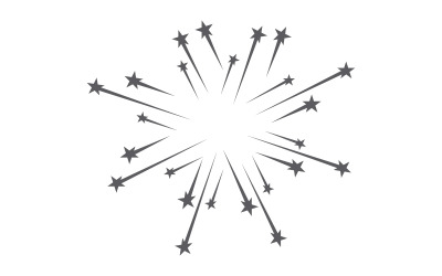 Icona Blast Star Template illustrazione vettoriale logo design v.12